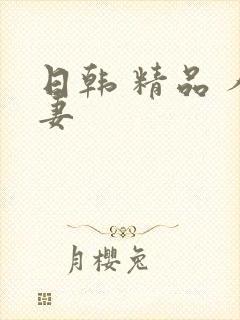 日韩 精品 人妻