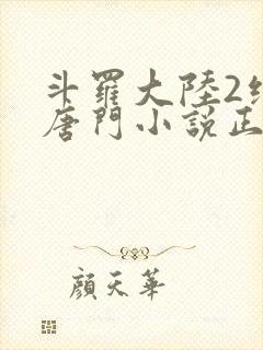 斗罗大陆2绝世唐门小说正版封面