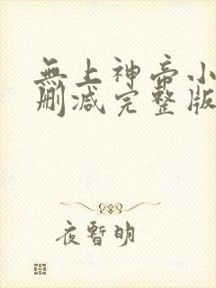 无上神帝小说未删减完整版