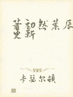 萧初然叶辰最快更新