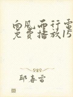 向风而行电视剧免费播放15集