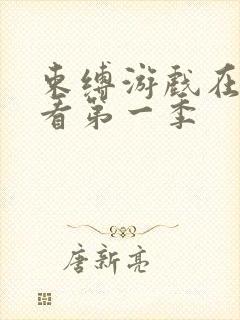 束缚游戏在线观看第一季