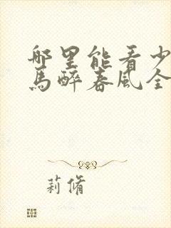 哪里能看少年白马醉春风全集