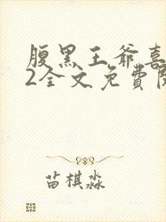 腹黑王爷喜当爹2全文免费阅读