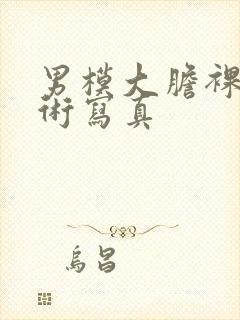 男模大胆裸体艺术写真封面