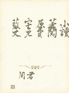 蓝宇原著小说全文免费阅读