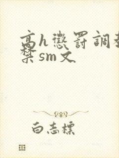 高h惩罚调教囚禁sm文