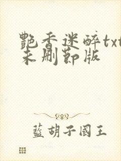 艳香迷醉txt未删节版封面