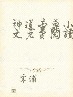 神道帝尊小说全文免费阅读封面