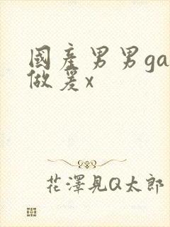 国产男男gay做爰x