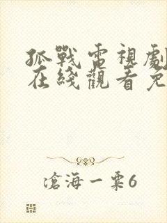 孤战电视剧全集在线观看免费高清