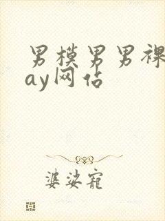 男模男男裸体gay网站封面