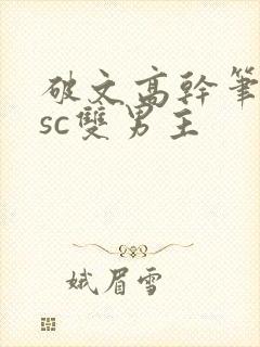 破文高干笔趣阁sc双男主