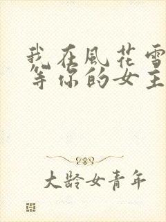我在风花雪月里等你的女主