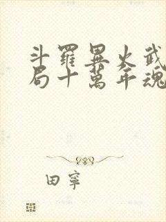 斗罗异火武魂开局十万年魂环封面