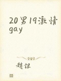 20男19激情gay