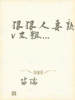 狠狠人妻熟妇av又粗...