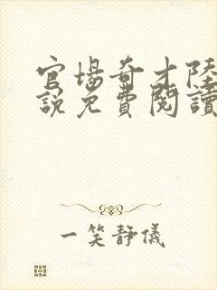 官场奇才陆羽小说免费阅读