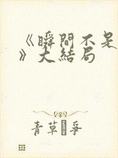 《瞬间不是永远》大结局