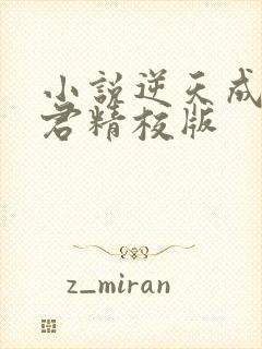 小说逆天成神贤君精校版