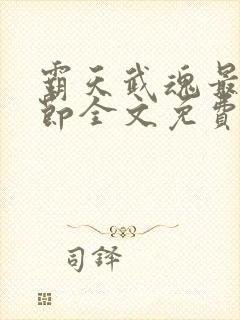 霸天武魂最新章节全文免费阅读无弹窗