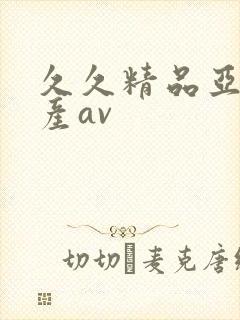 久久精品亚洲国产av