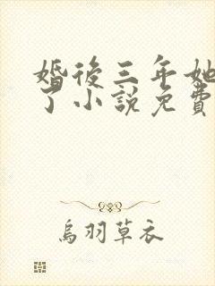 婚后三年她变心了小说免费阅读