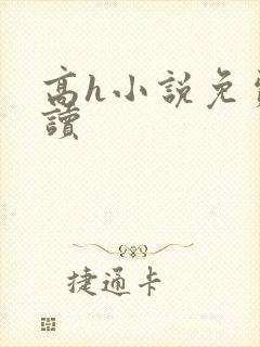 高h小说免费阅读