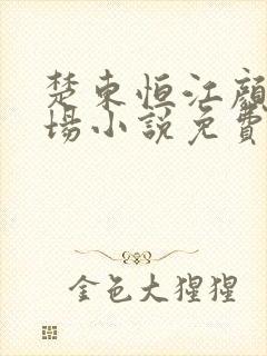 楚东恒江颜的官场小说免费阅读