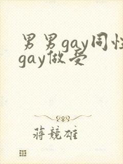 男男gay同性gay做受封面