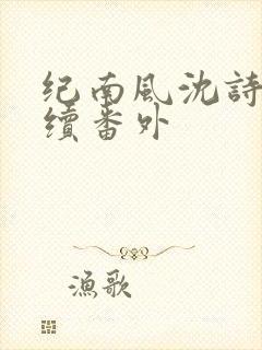 纪南风沈诗澜后续番外