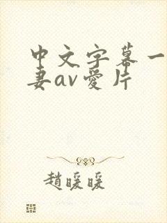 中文字幕一级人妻av爱片封面