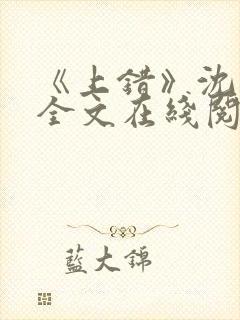 《上错》沈南初全文在线阅读笔趣阁