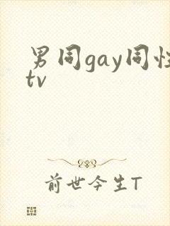男同gay同性tv封面