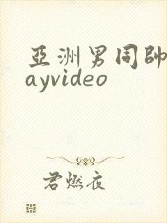 亚洲男同帅哥gayvideo