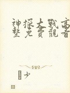 神探大战高清完整免费观看电影