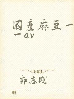 国产麻豆一精品一av