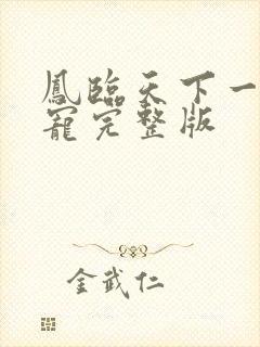 凤临天下一后千宠完整版封面