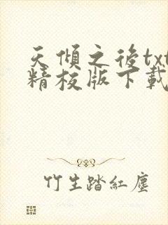 天倾之后txt精校版下载封面