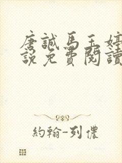 唐诚马玉婷 小说免费阅读封面