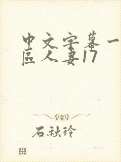 中文字幕一区二区人妻17