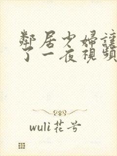 邻居少妇让我爽了一夜视频