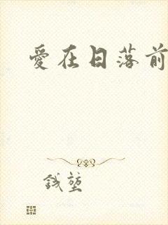 爱在日落前短剧