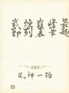 武炼巅峰最新章节列表笔趣阁