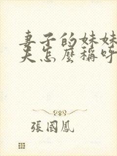 妻子的妹妹的丈夫怎么称呼