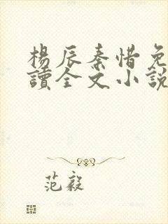 杨辰秦惜免费阅读全文小说