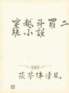 穿越斗罗二的系统小说