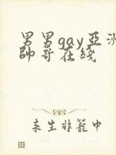 男男gay亚洲帅哥在线