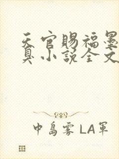 天官赐福墨香铜臭小说全文在线阅读封面