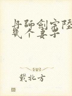 丹师剑宗陆尘有几个妻子